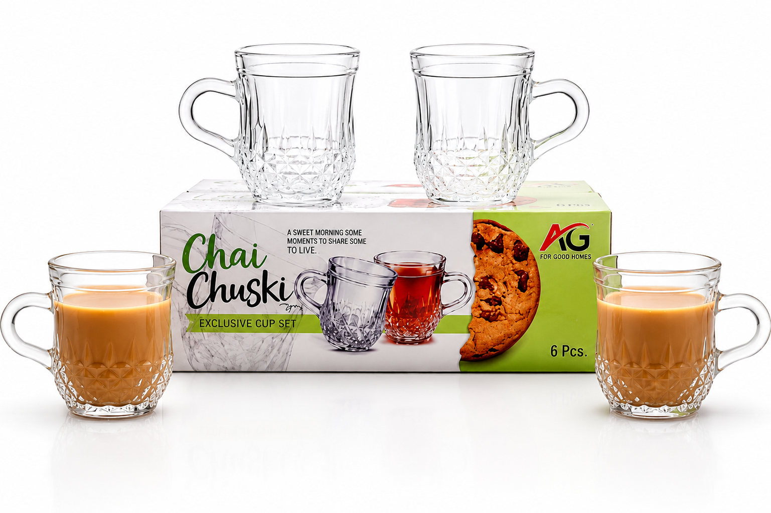 108ml Chai Chuski ( Diamond) Cup (6pc)
